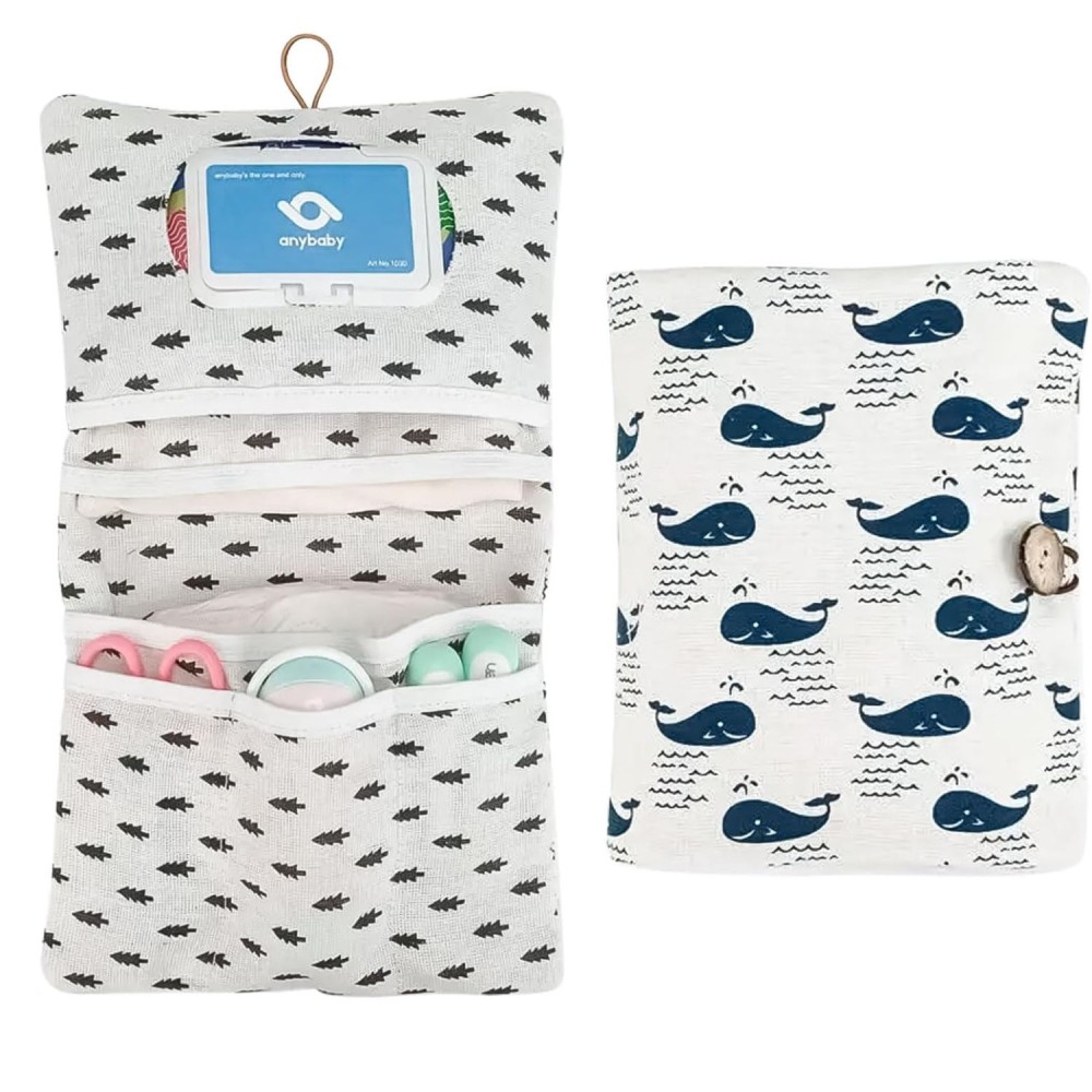 copy of Windeltasche/ Kulturbeutel aus Musselin Baumwolle, Sand