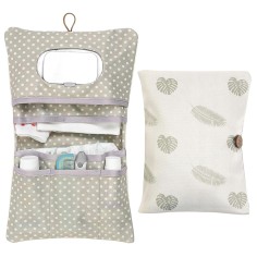 Windeltasche/ Windelorganizer, Leaves
