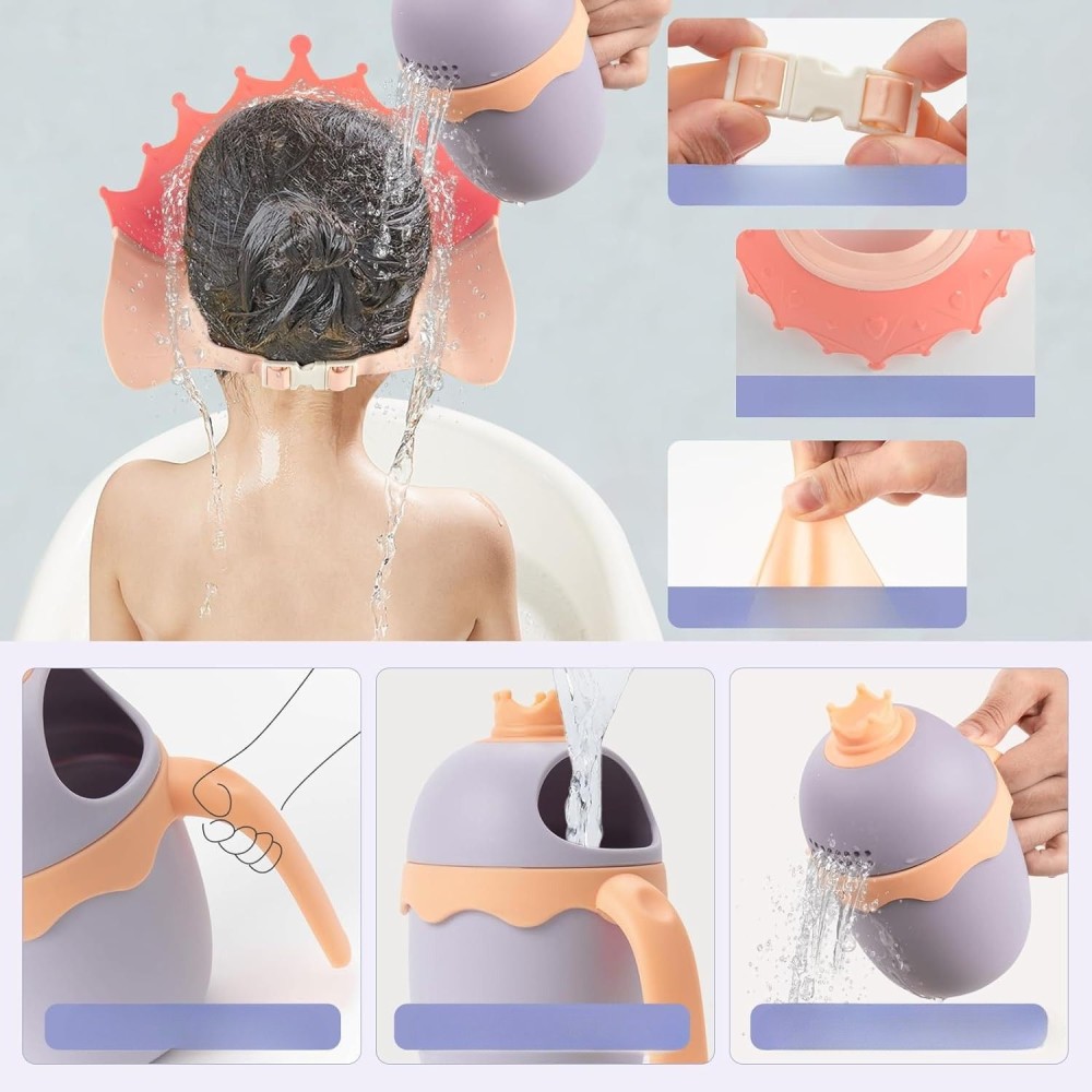 Shampoo-Schutz/ Duschhaube Kinder mit Haarwaschbecher