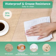 Schreibtischmatte, transparent