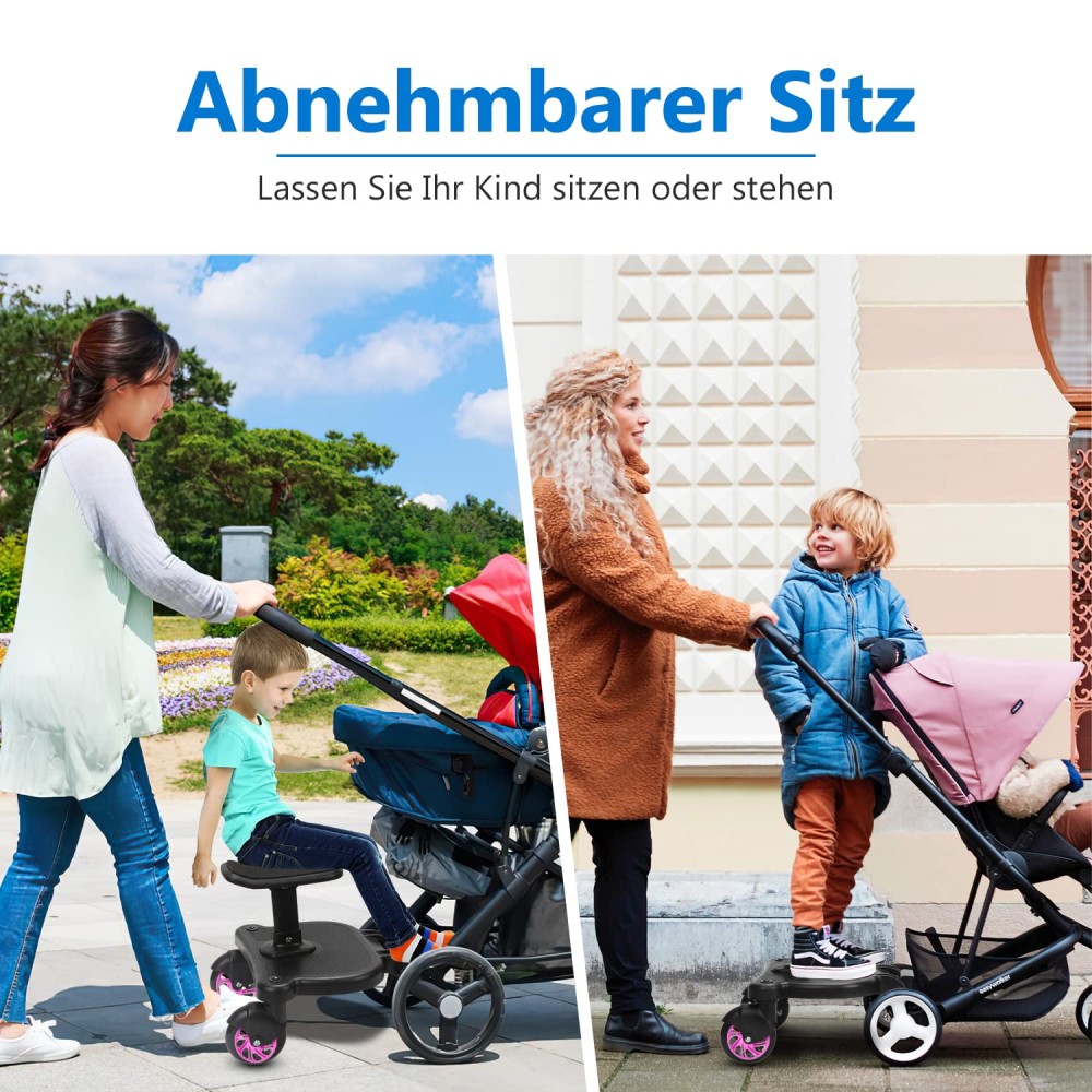 copy of universelles Kinderwagen Mitfahrbrett mit Sitz