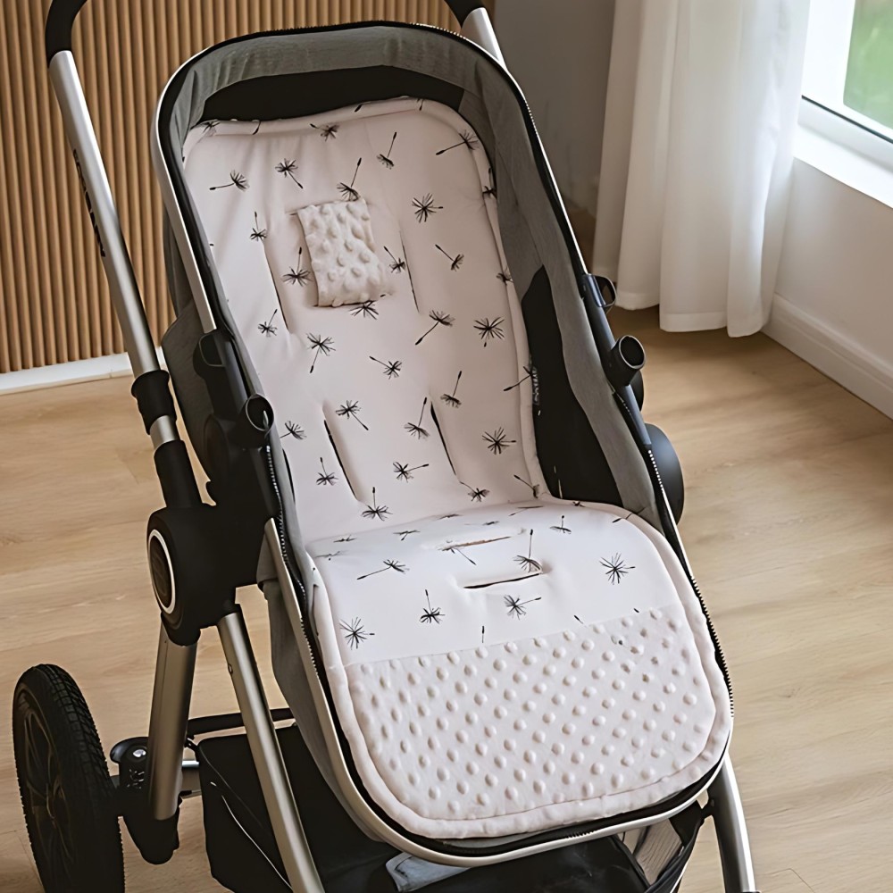 copy of Kinderwagen/ Buggy Sitzauflage aus Baumwolle, Senfgelb