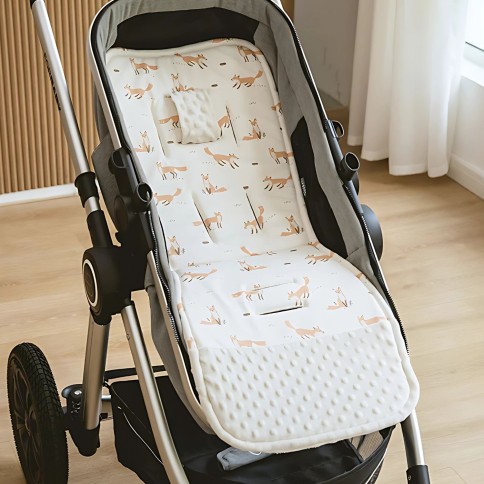copy of Kinderwagen/ Buggy Sitzauflage aus Baumwolle, Senfgelb