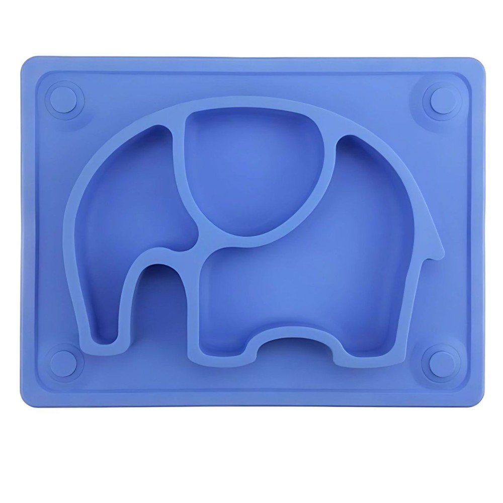 Silikon Rutschfester Baby Silikon Tischset Teller, Elefant