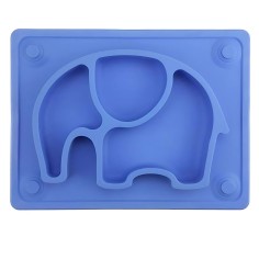 Silikon Rutschfester Baby Silikon Tischset Teller, Elefant