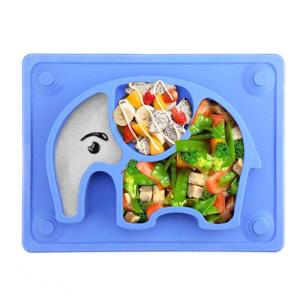 Silikon Rutschfester Baby Silikon Tischset Teller, Elefant