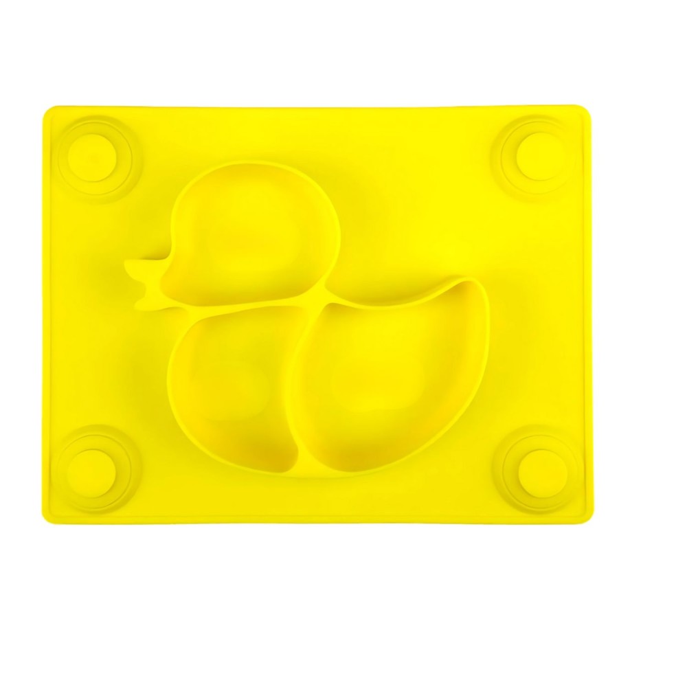 Silikon Rutschfester Baby Silikon Tischset Teller, Ente