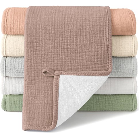 Moltontücher Baby Spucktücher Baby, 6er Pack