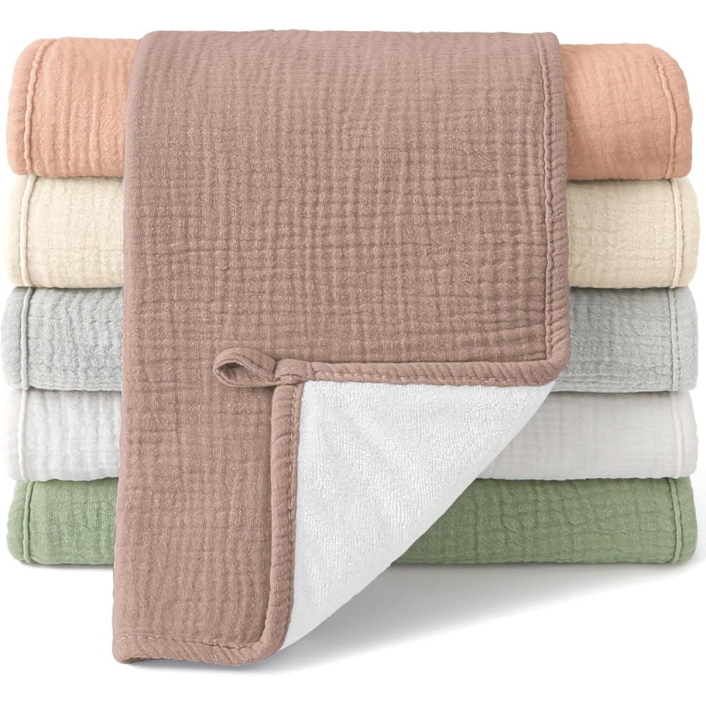 Moltontücher Baby Spucktücher Baby, 6er Pack