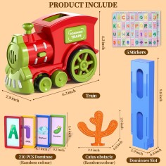 Domino-Rallye-Elektrozug, 210 Blöcken