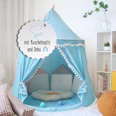 Lionherz of Spielhaus/ Spielzelt + Spielmatte, Blau