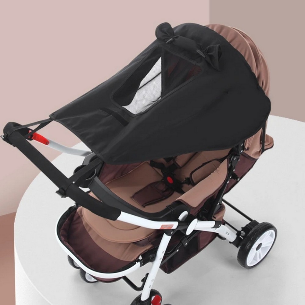 Kinderwagen Sonnensegel mit Fenster