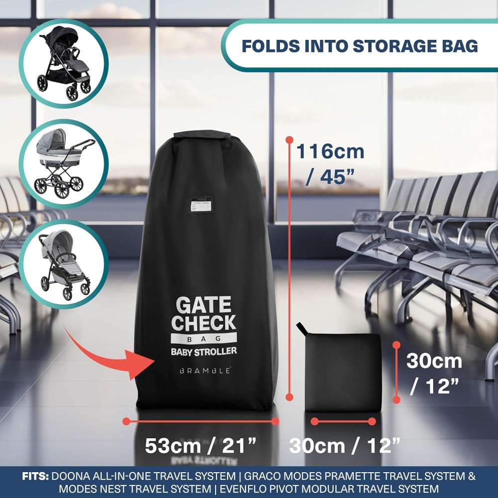 universelle Kinderwagen Reisetasche, Grau