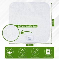 Lorandos Baumwolle Frottee Babytücher, 25 Stück