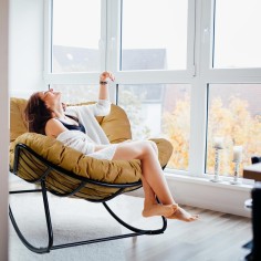 copy of Schaukelstuhl/ Schaukelsessel, Anthrazit