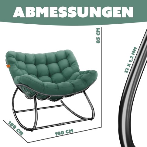 copy of Schaukelstuhl/ Schaukelsessel, Anthrazit