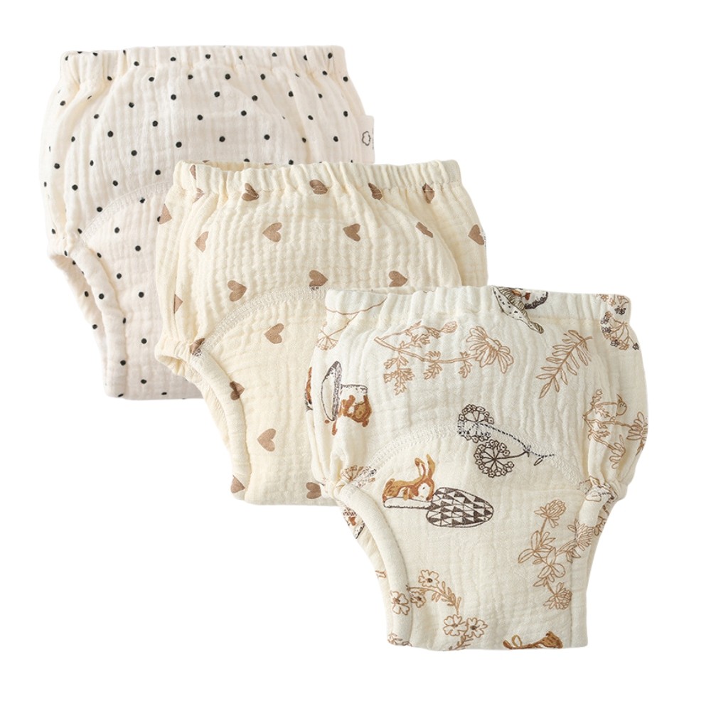 Musselin Töpfchen Lernhöschen, Girls (3er-Pack)