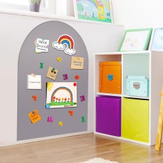 selbstklebende Magnetwand (inkl. Kreidestifte & Wischtuch)