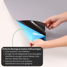 selbstklebende Magnetwand (inkl. Kreidestifte & Wischtuch)