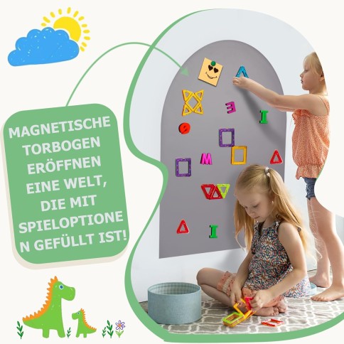 selbstklebende Magnetwand (inkl. Kreidestifte & Wischtuch)