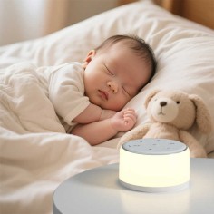 beruhigende Schlaf-Musikdose White Noise RGB Licht