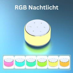 Boîte à musique apaisante avec bruit blanc et lumière RGB