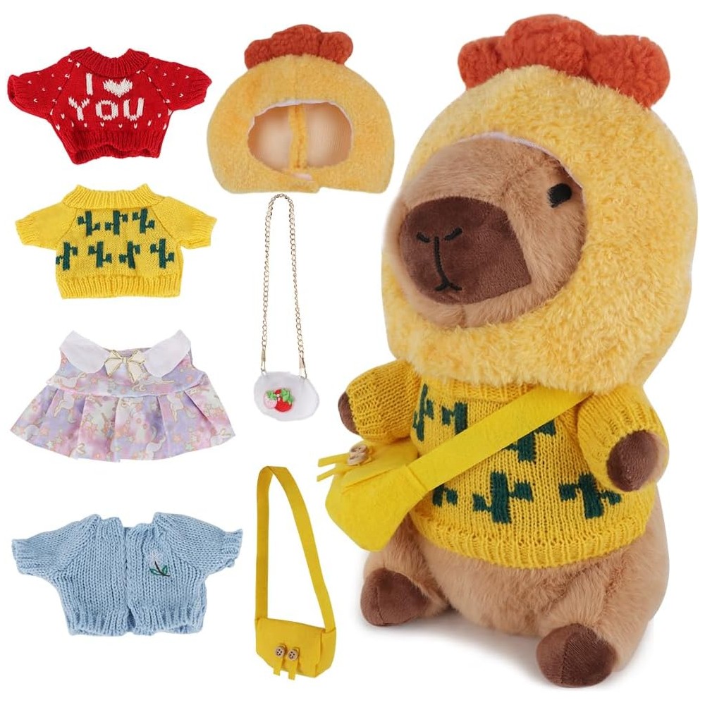 Kuscheltier / Plüschtier Capybara, Plüschfreundin mit Style