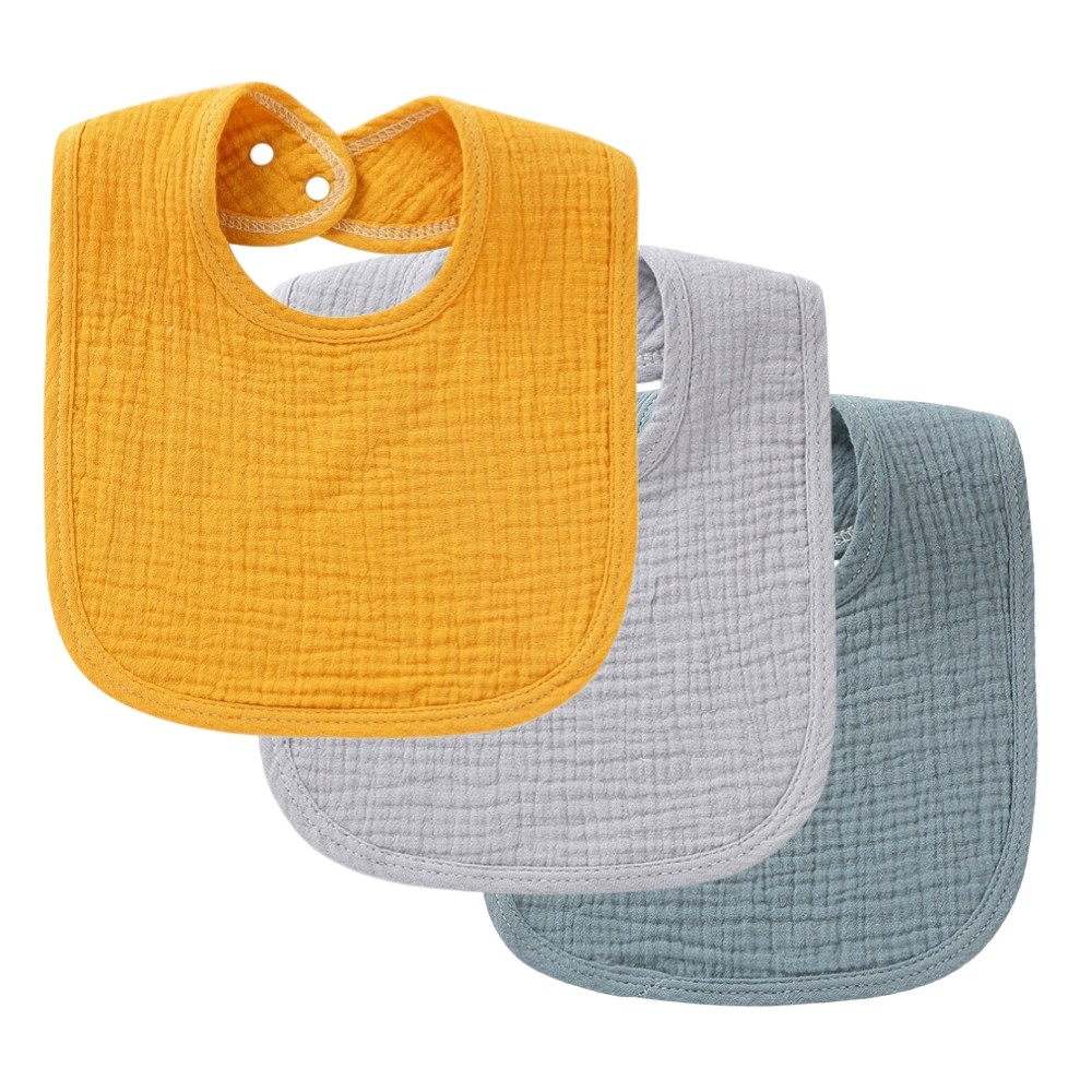 Bavoirs en mousseline (lot de 3)