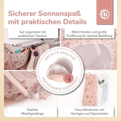 Pop-up Strandmuschel, Dreamy Flowers