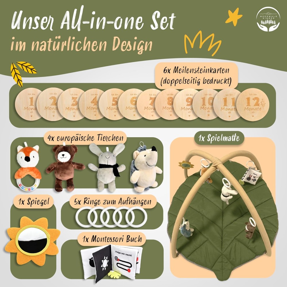 copy of Krabbeldecke/ Spieldecke, gesteppt, Waldfreunde