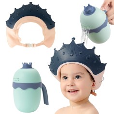 Shampoo-Schutz/ Duschhaube Kinder mit Haarwaschbecher