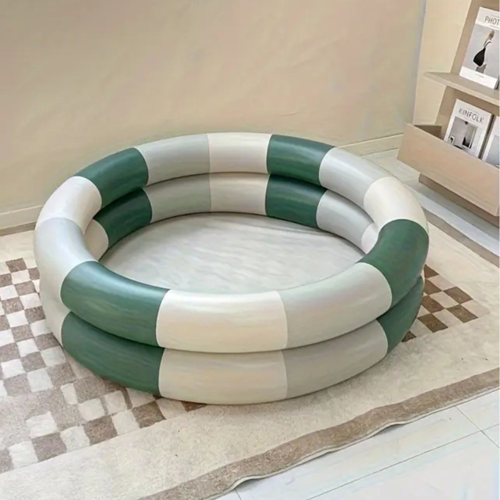 Baby aufblasbarer Pool, Forest Green/ Cream