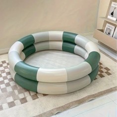 Baby aufblasbarer Pool, Forest Green/ Cream