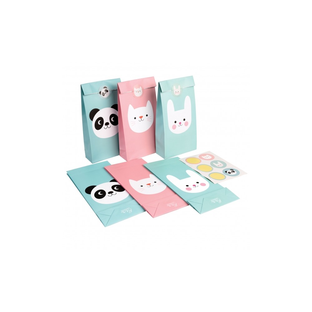 Partytüten Panda & Bunny & Cat