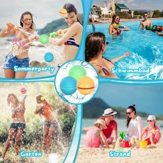 Bombes à eau réutilisables (6 pcs)