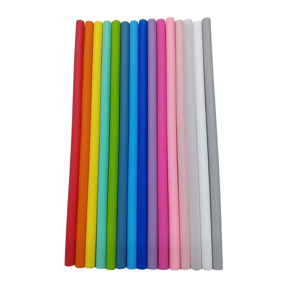 Pailles en silicone (15 pcs)