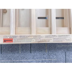 Omybaby Premium Baby-Laufstall aus Holz mit Montessori-Aktivitäten & magnetischem Whiteboard