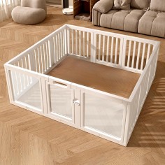 Transparenter Baby-Laufstall aus Acryl, 150 x 150 cm