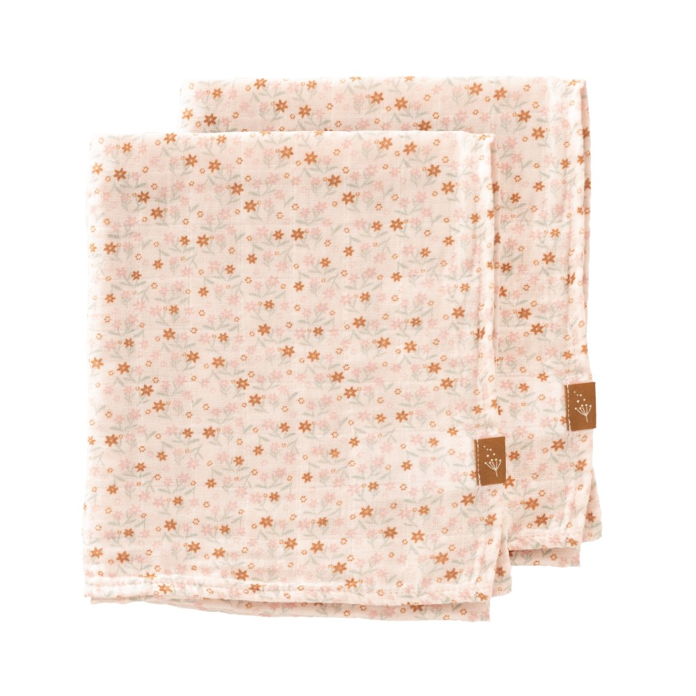 Einschlag- und Mulltuch (2er Pack), Garden Flowers