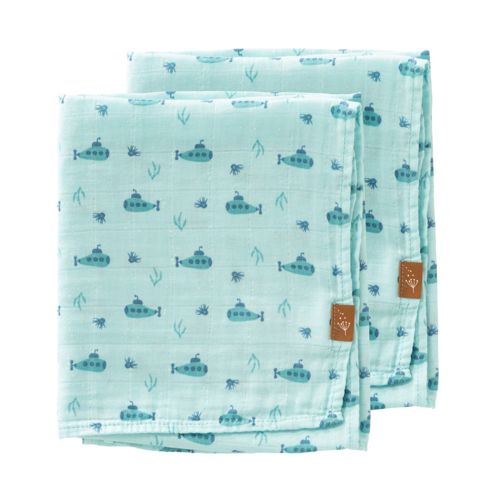 copy of Einschlag- und Mulltuch (2er Pack), Surf Boy