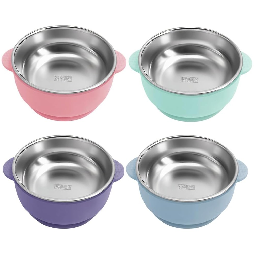 copy of Silikon Teller mit Saugknöpfen, Forest Green