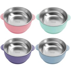 copy of Silikon Teller mit Saugknöpfen, Forest Green