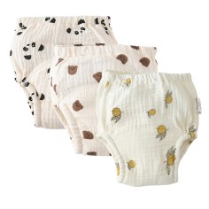 Culotte d'apprentissage de pot de pâturage musselin, garçons 2 (3 pack)
