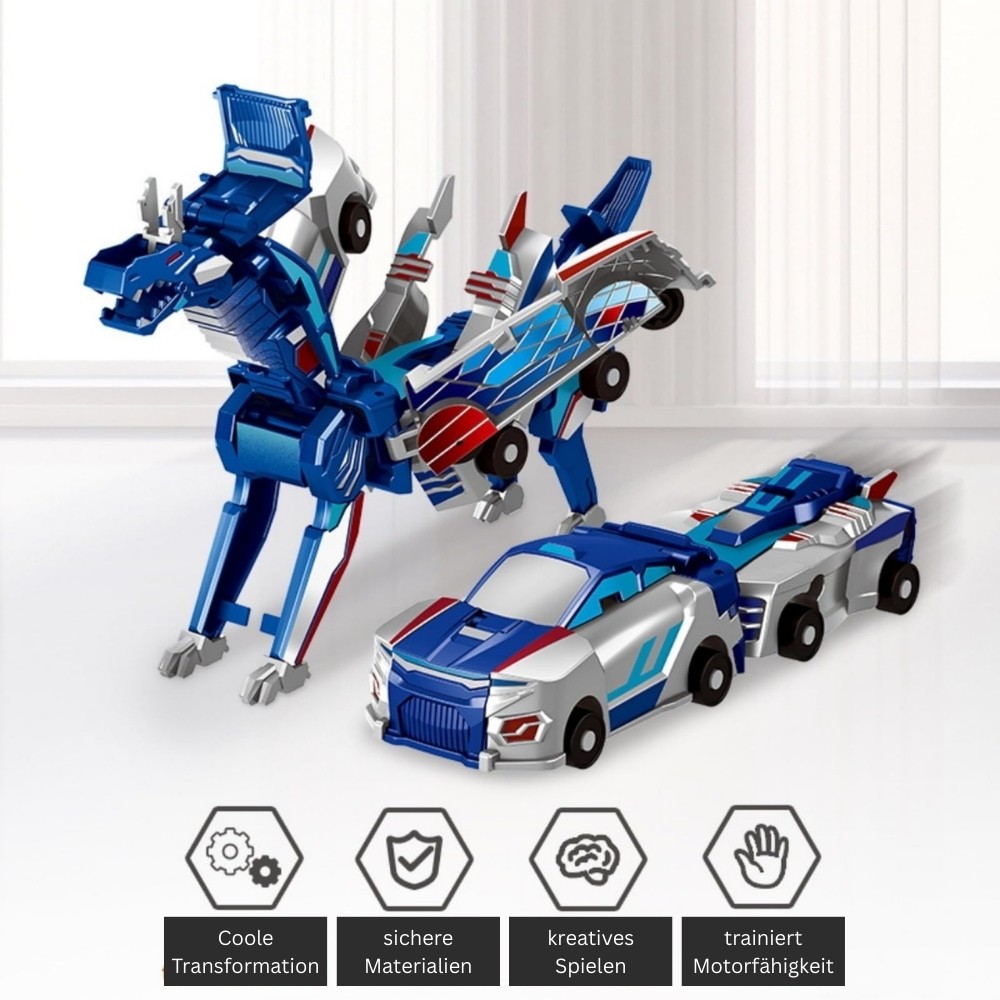 Ensemble de 2 robots voitures transformables, Dragon