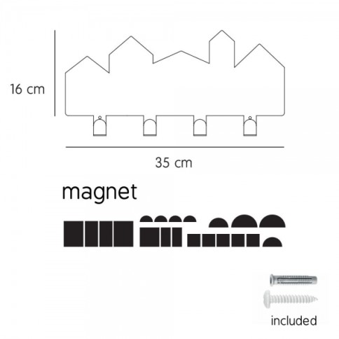 Tresxics Magnetischer Wandhaken, Village