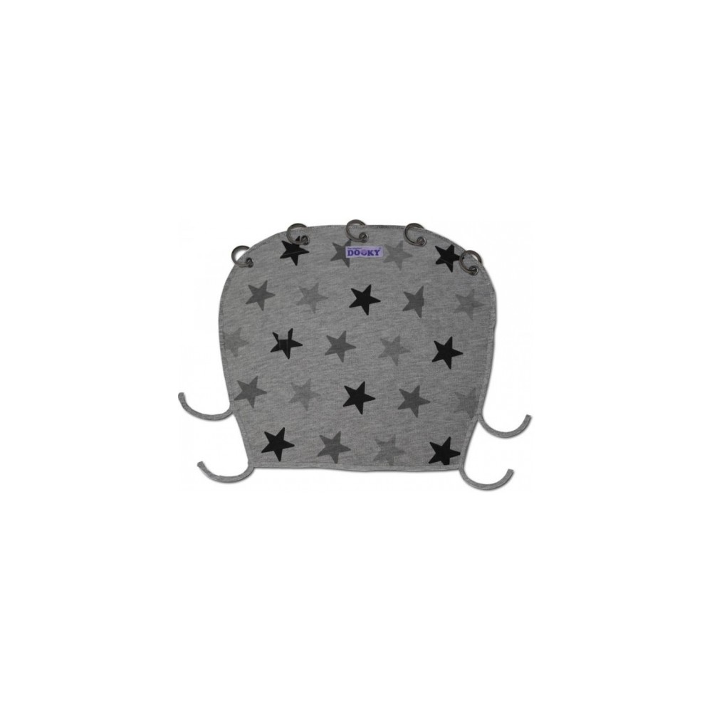 Sonnen- & Windschutz für den Kinderwagen, Grey Stars