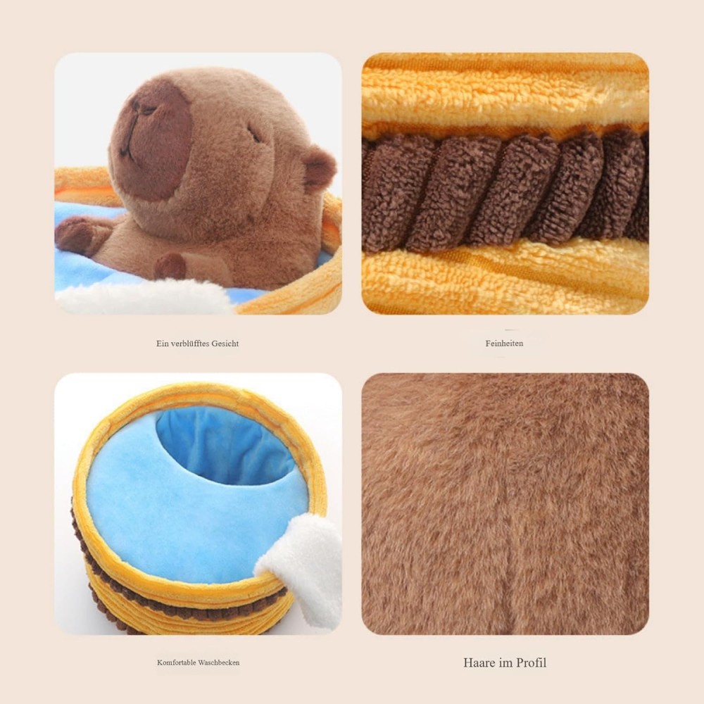 Kuscheltier / Plüschtier Kapibara / Capybara & Badewanne