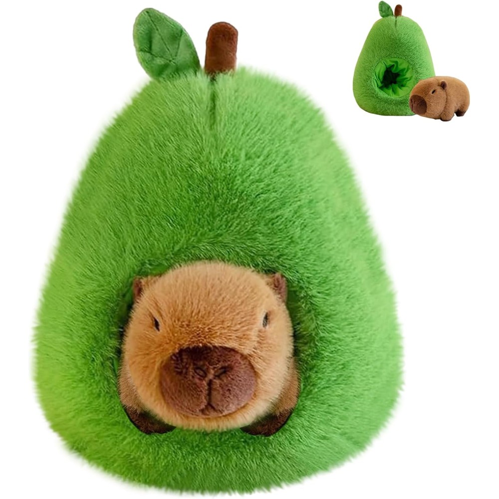 Kuscheltier / Plüschtier Kapibara / Capybara & Avokado