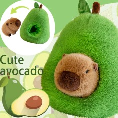 Kuscheltier / Plüschtier Kapibara / Capybara & Avokado