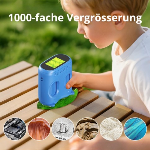 2-in-1 digitales Teleskop & Mikroskop für Kinder